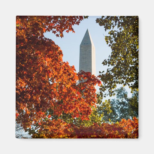 Denkmäler | Washington-Denkmal im Herbst Magnet (Vorne)