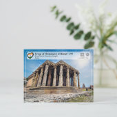 Denkmalgruppe in Hampi - Tempel Kadalekalu Postkarte (Stehend Vorderseite)