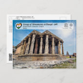 Denkmalgruppe in Hampi - Tempel Kadalekalu Postkarte (Vorne/Hinten)