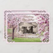 Denkmalpflege Magnolia Foto Einladung (Vorne/Hinten)