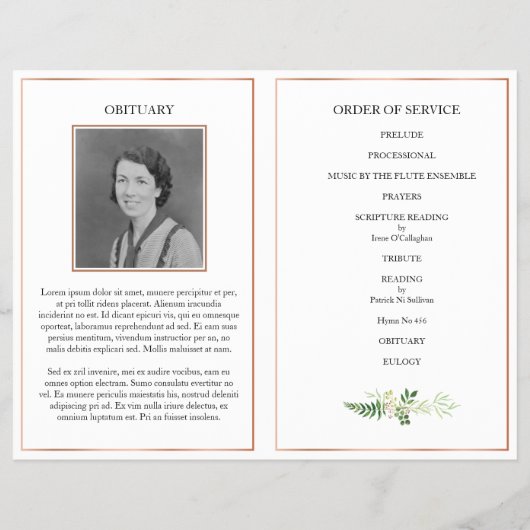 Denkmalprogramm für Folklore, Grün und Rose Flyer (Hinten)