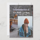 Denkmalschutz Einladen von Bridge Forest Nature Tr Einladung (Vorderseite)