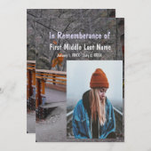 Denkmalschutz Einladen von Bridge Forest Nature Tr Einladung (Vorne/Hinten)