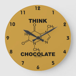 Denkschokolade (Theobrominmolekulare Chemie) Runde Wanduhr