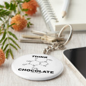 Denkschokolade (Theobrominmolekulare Chemie) Schlüsselanhänger (Seite)