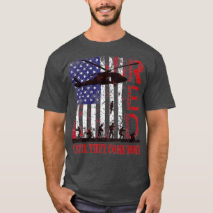 Denkt an jeden Veteranen Einsatz ROT Freitag 1 (2 T-Shirt