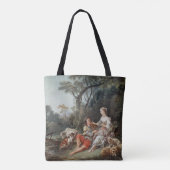 Denkt er an Trauben? von Francois Boucher Tasche (Rückseite)
