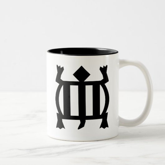 Denkyem | Symbol für Anpassungsfähigkeit und Zweifarbige Tasse (Rechts)