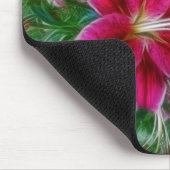Denman Island Lilies Blumengemälde Kunst Mousepad (Ecke)