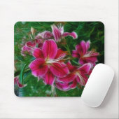 Denman Island Lilies Blumengemälde Kunst Mousepad (Mit Mouse)