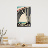 Denmark Art Jutland Print Funen Travel Poster (Küche)