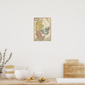 Denmark Atlas Map Poster (Küche)