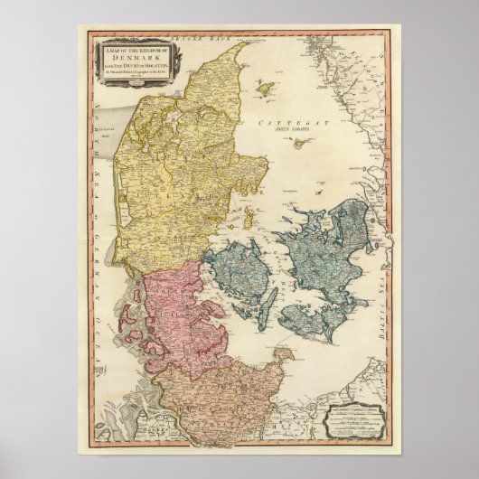 Denmark Atlas Map Poster (Vorne)