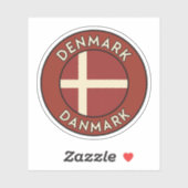 Denmark Danmark  Aufkleber (Blatt)