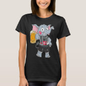 Denmark fan elephant T-Shirt (Vorderseite)