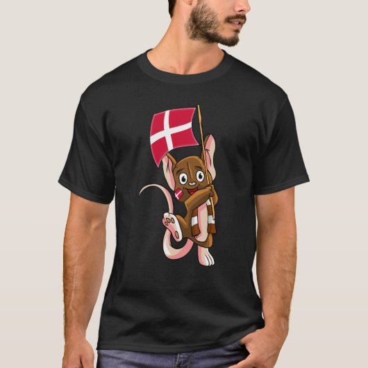 Denmark Fan Mouse T-Shirt (Vorderseite)