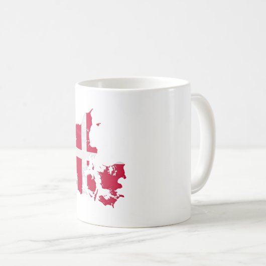 Denmark flag and map kaffeetasse (VorderseiteRechts)