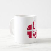 Denmark flag and map kaffeetasse (Vorderseite Links)