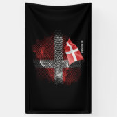 Denmark flag banner (Vertikal)