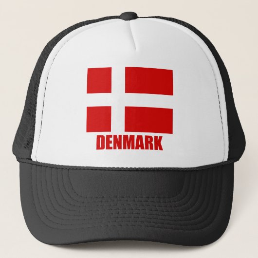 denmark_flag_denmark10x10 truckerkappe (Vorderseite)