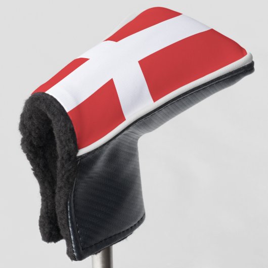 Denmark flag golf headcover (3/4 Vorderseite)