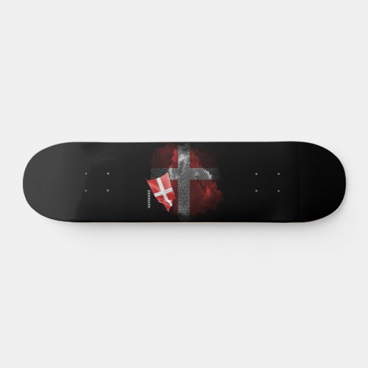 Denmark flag skateboard (Horizontal)