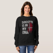 Denmark Soccer Danisch Football Dansk Futbol 1 Sweatshirt (Vorne ganz)