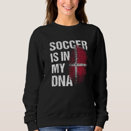 Denmark Soccer Danisch Football Dansk Futbol 1 Sweatshirt (Vorderseite)