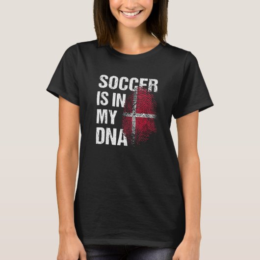 Denmark Soccer Danisch Football Dansk Futbol 1 T-Shirt (Vorderseite)