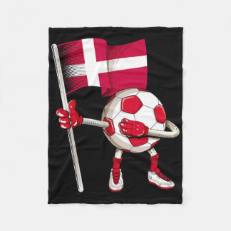 Denmark Soccer Jersey Danish Flag Footll Dab Funny Fleecedecke