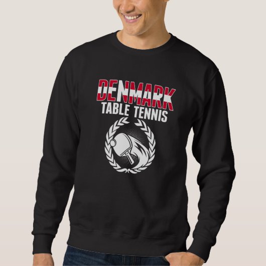 Denmark Table Tennis  Danish Ping Pong Team Suppor Sweatshirt (Vorderseite)