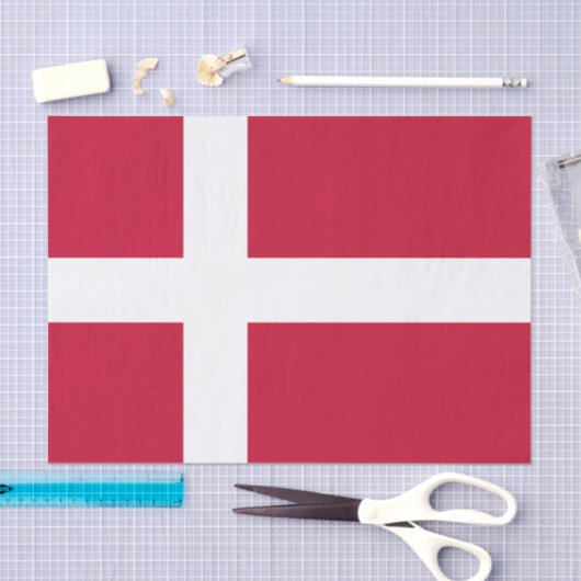 Denmark tissue paper, Danish Flag tissue paper Seidenpapier (Handwerk)