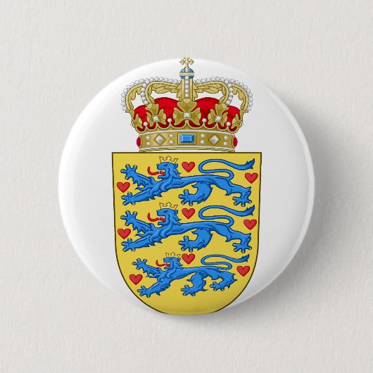 Denmark-Wappen Button (Vorderseite)