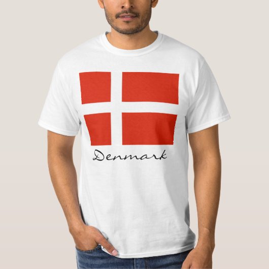 Denmark with Dannebrog T-Shirt (Vorderseite)