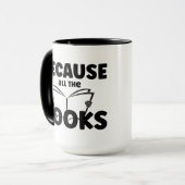 Denn alle Bücher Tasse (Vorderseite Links)