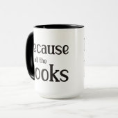 Denn alle Bücher Tasse (Vorderseite Links)
