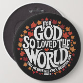 Denn also hat Gott die Welt geliebt Button (Vorne & Hinten)