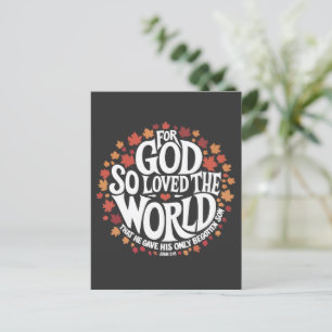 Denn also hat Gott die Welt geliebt Postkarte