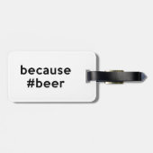 Denn Bier Gepäckanhänger (Rückseite horizontal)