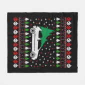 Denn Christmas Fleecedecke (Vorderseite (Horizontal))