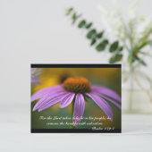 Denn der Herr erfreut sich an seinem Volk; er kron Postkarte (Stehend Vorderseite)