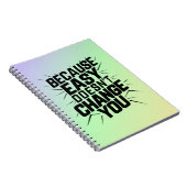 Denn Easy ändert nicht Ihr Motivation Sprichwort Notizblock (Rechte Seite)