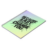 Denn Easy ändert nicht Ihr Motivation Sprichwort Notizblock (Linke Seite)