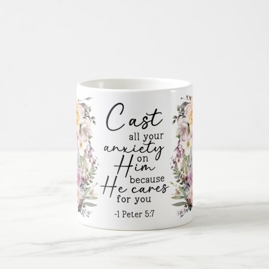 Denn er kümmert sich um dich kaffeetasse (Mittel)