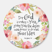 Denn Gott arbeitet in dir Magnet (Vorne)