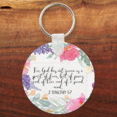 Denn Gott hat uns keinen Geist der Angst gegeben Schlüsselanhänger (Vorderseite)