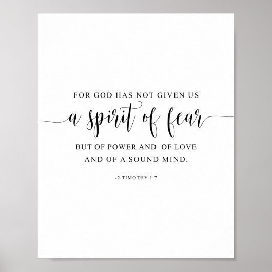 Denn Gott hat uns keinen Geist gegeben, 2 Timothy  Poster (Vorne)
