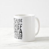 Denn ich bin der oberste Datenschutzbeauftragte, d Kaffeetasse (VorderseiteRechts)