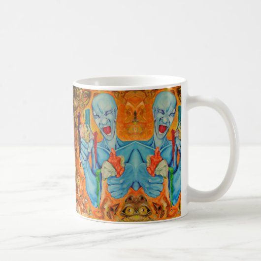 Denn ich bin Künstler wiederholte Tasse (Rechts)