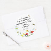 Denn ich habe mein Vertrauen in dich gesetzt Runder Aufkleber (Umschlag)